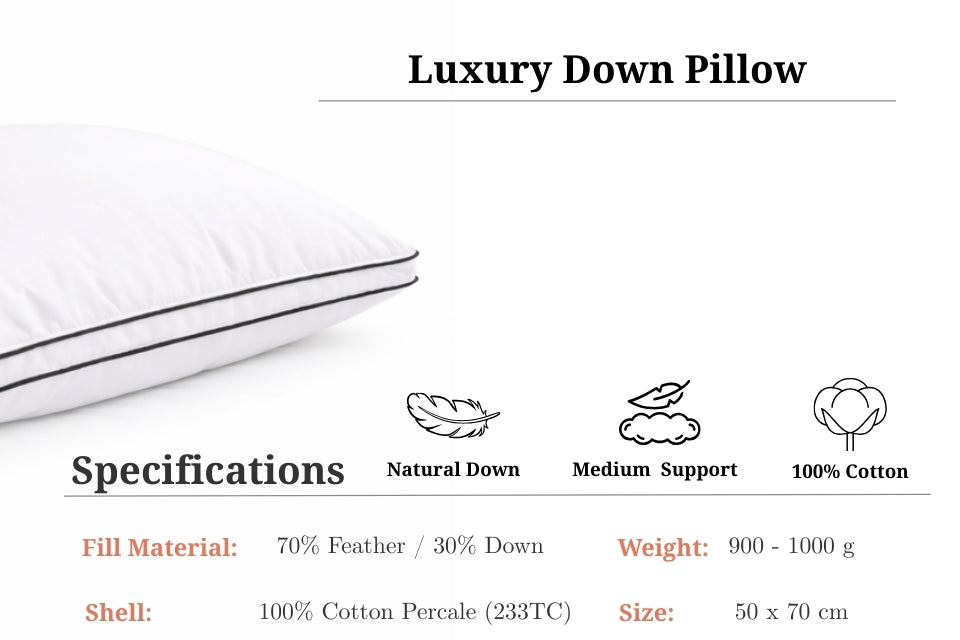 Luxury Down/Feather Pillow