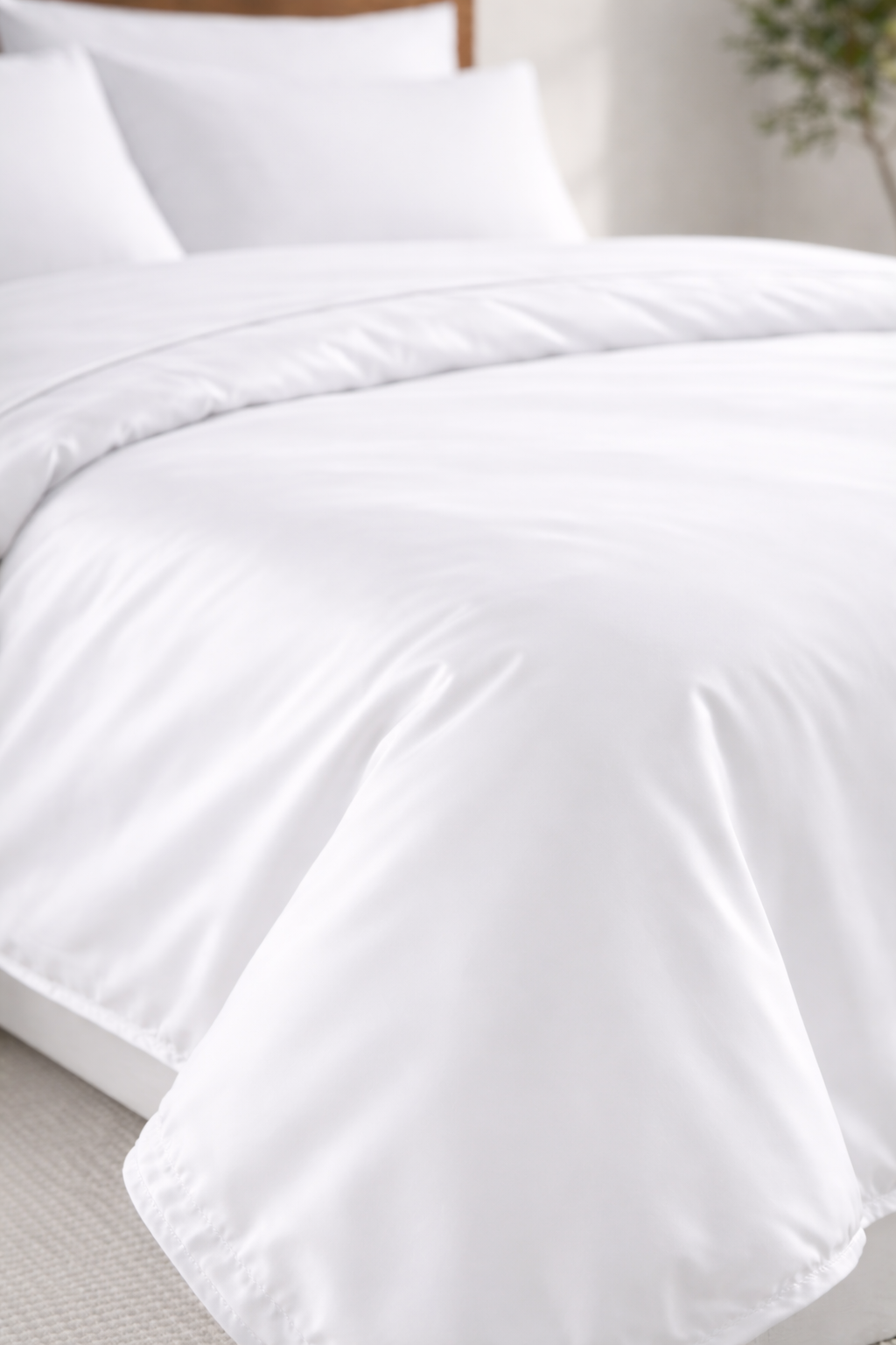 Luxury Sateen Duvet Cover – 400TC (White)