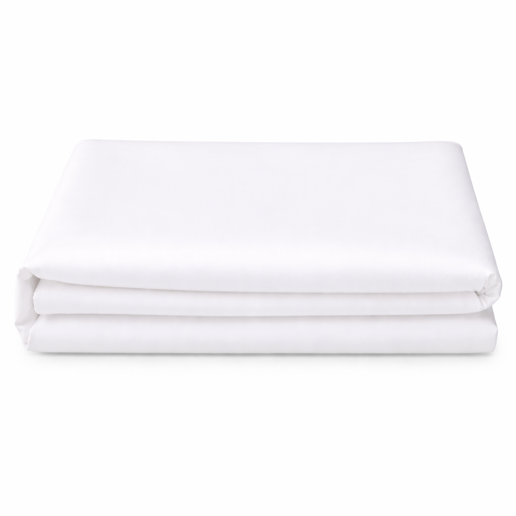 Classic Sateen Flat Sheet – 300TC (White)