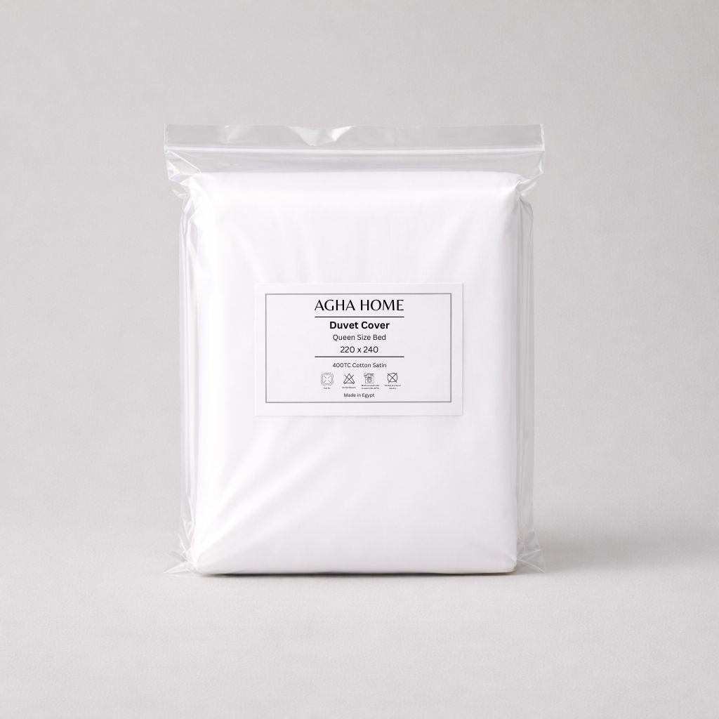Luxury Sateen Duvet Cover – 400TC (White)