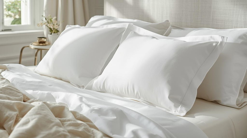 300TC Cotton Percale Pillowcases – White