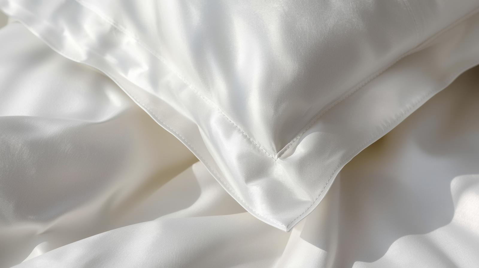 400TC Cotton Sateen Standard Pillowcases – White