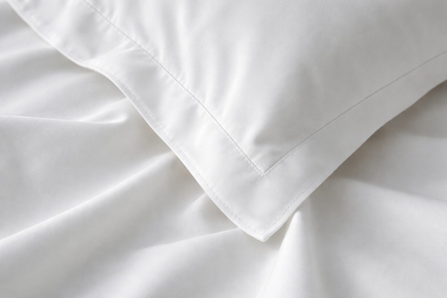 300TC Cotton Percale Pillowcases – White