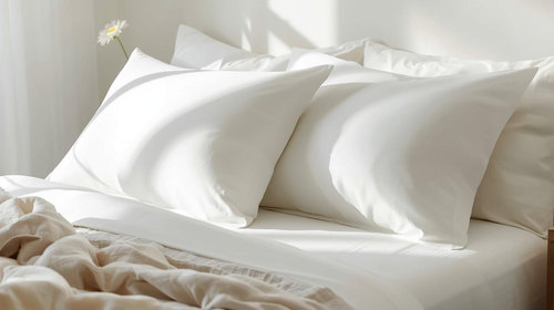 300TC Cotton Percale Pillowcases – White