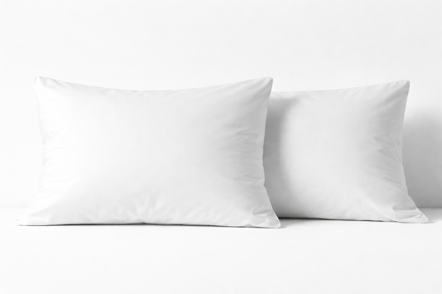 300TC Cotton Percale Pillowcases – White