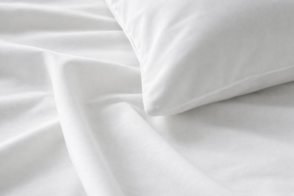300TC Cotton Percale Pillowcases – White